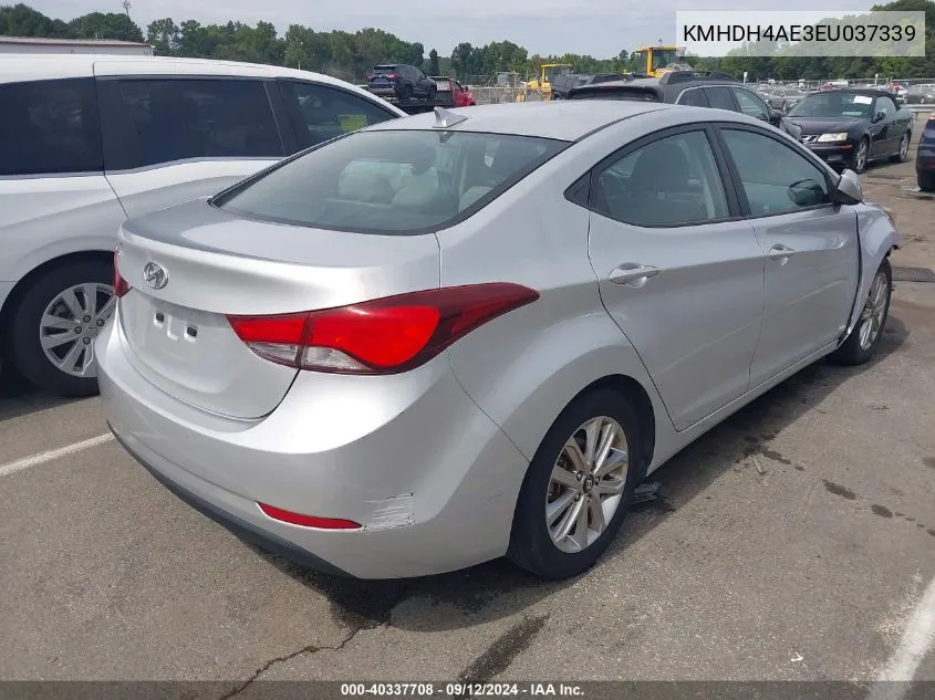 KMHDH4AE3EU037339 2014 Hyundai Elantra Se