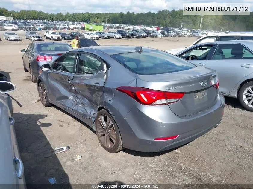 KMHDH4AH8EU171712 2014 Hyundai Elantra Sport