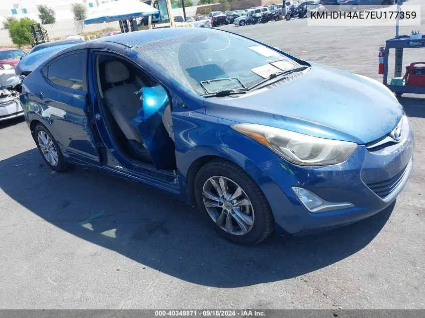 2014 Hyundai Elantra Se VIN: KMHDH4AE7EU177359 Lot: 40349871