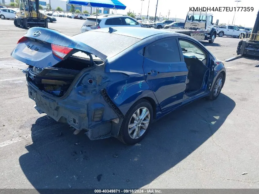 KMHDH4AE7EU177359 2014 Hyundai Elantra Se