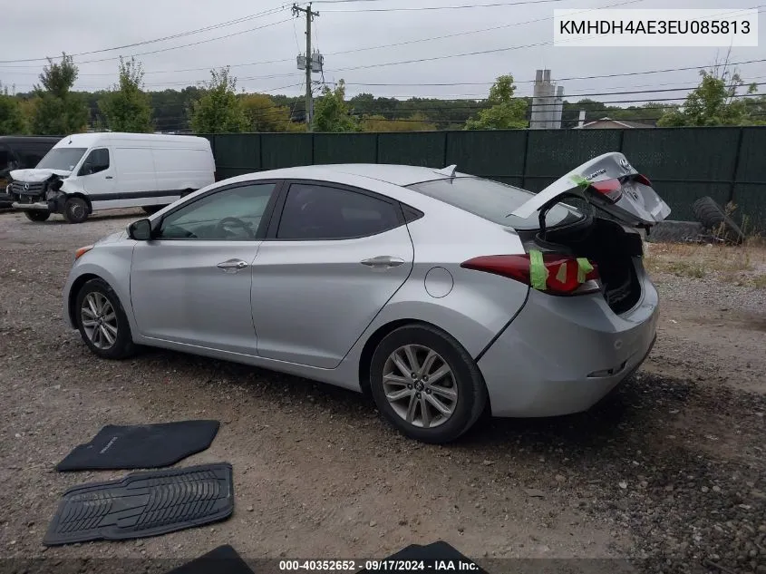 KMHDH4AE3EU085813 2014 Hyundai Elantra Se/Sport/Limited