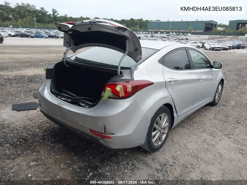 KMHDH4AE3EU085813 2014 Hyundai Elantra Se/Sport/Limited