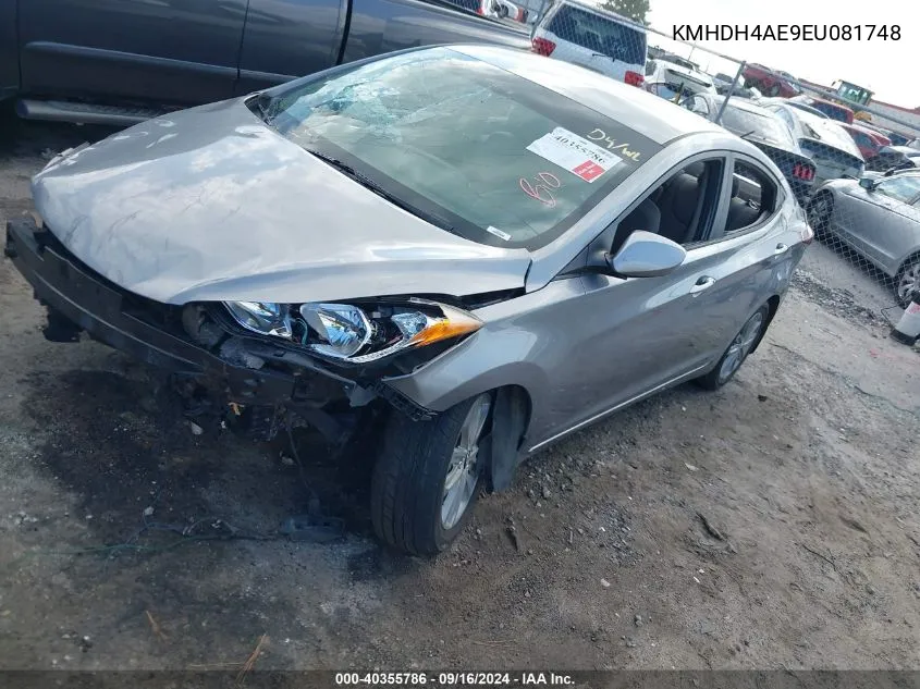 KMHDH4AE9EU081748 2014 Hyundai Elantra Se