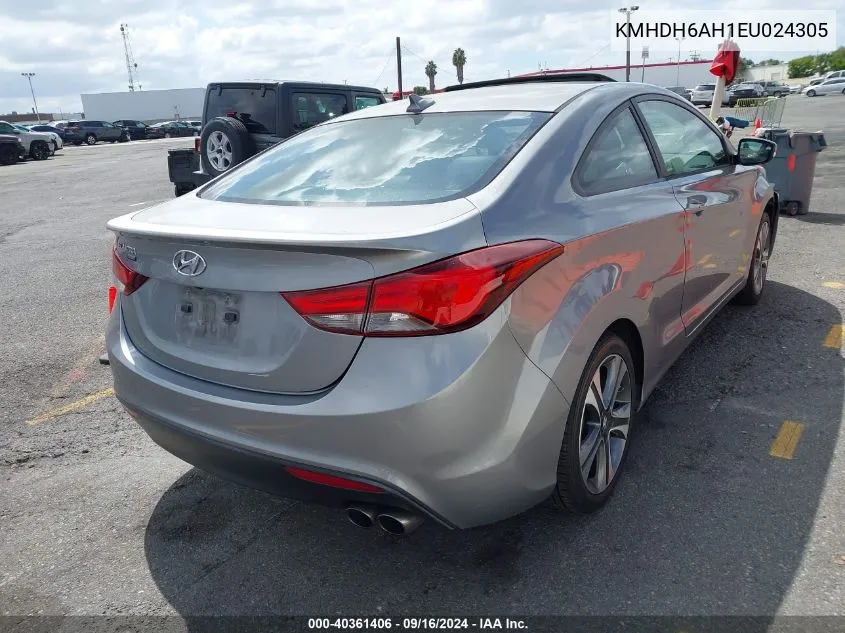 KMHDH6AH1EU024305 2014 Hyundai Elantra Coupe Gs/Se