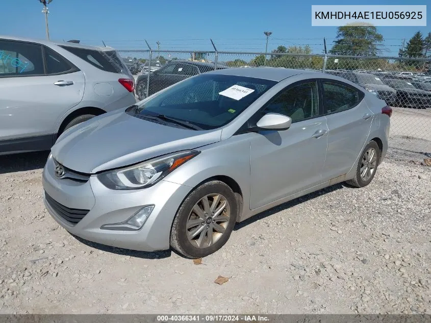 2014 Hyundai Elantra Se VIN: KMHDH4AE1EU056925 Lot: 40366341