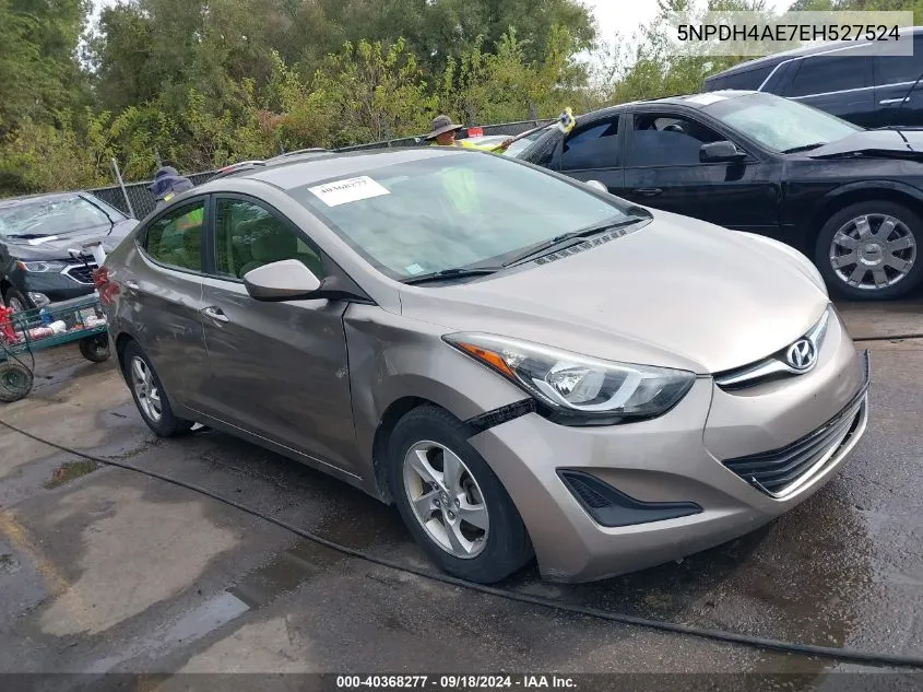 2014 Hyundai Elantra Se/Sport/Limited VIN: 5NPDH4AE7EH527524 Lot: 40368277