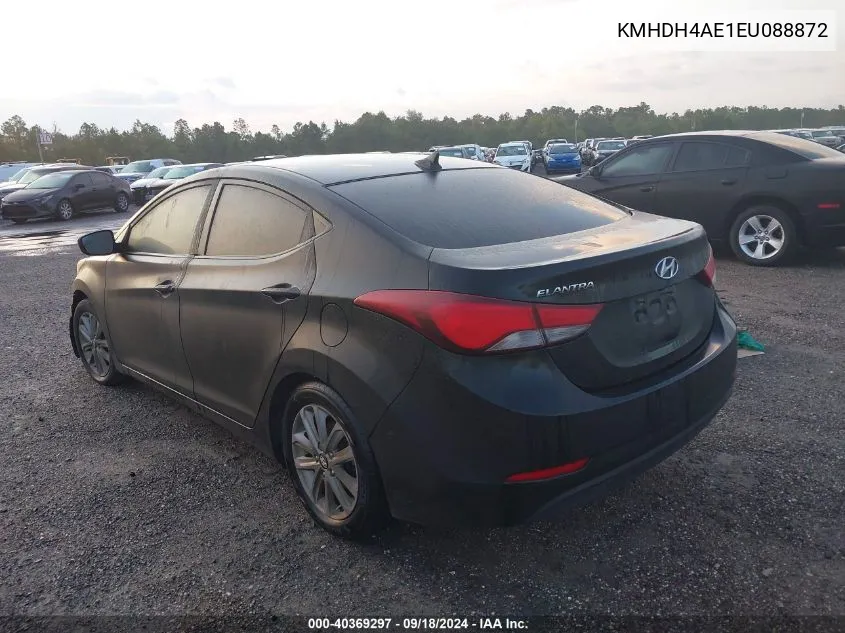 2014 Hyundai Elantra Se/Sport/Limited VIN: KMHDH4AE1EU088872 Lot: 40369297