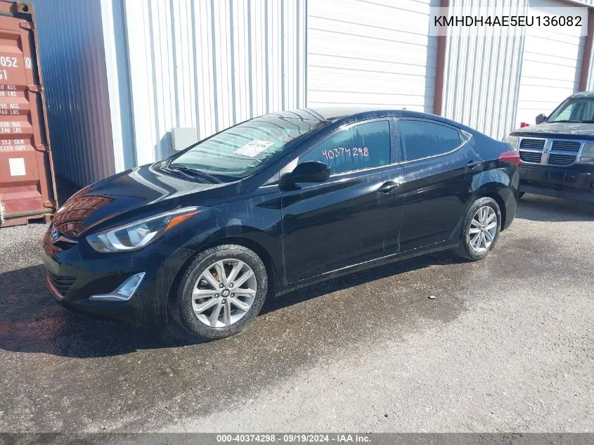 2014 Hyundai Elantra Se VIN: KMHDH4AE5EU136082 Lot: 40374298