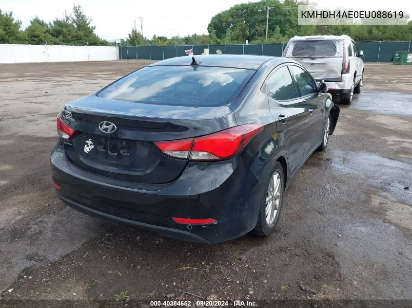 KMHDH4AE0EU088619 2014 Hyundai Elantra Se