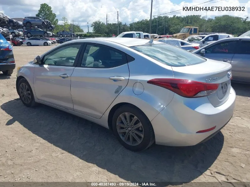 KMHDH4AE7EU038932 2014 Hyundai Elantra Se