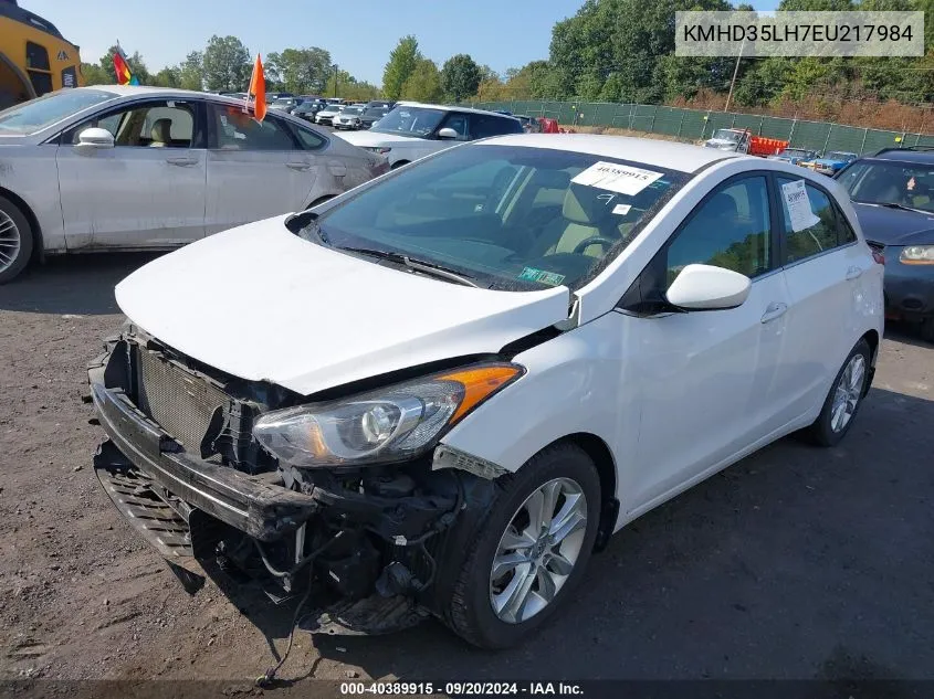 2014 Hyundai Elantra Gt VIN: KMHD35LH7EU217984 Lot: 40389915