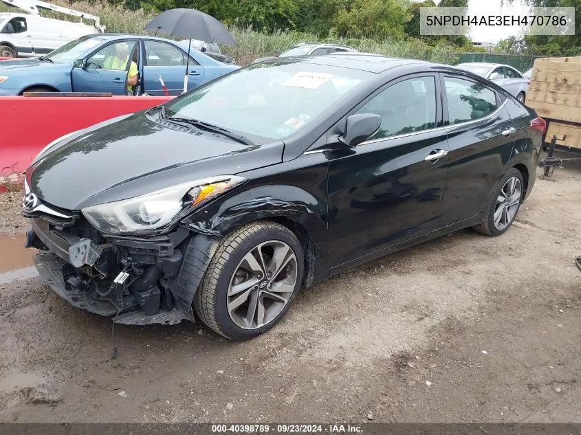 5NPDH4AE3EH470786 2014 Hyundai Elantra Limited