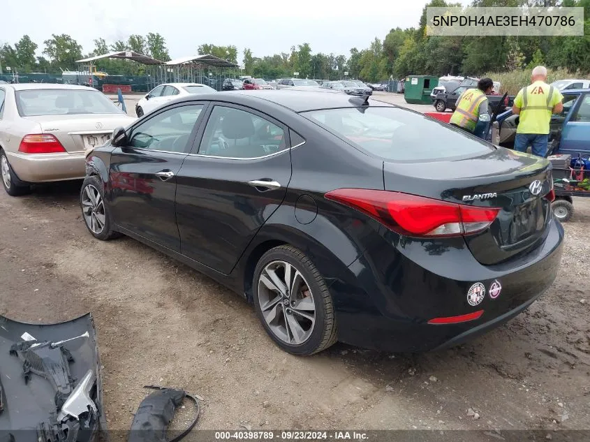 5NPDH4AE3EH470786 2014 Hyundai Elantra Limited