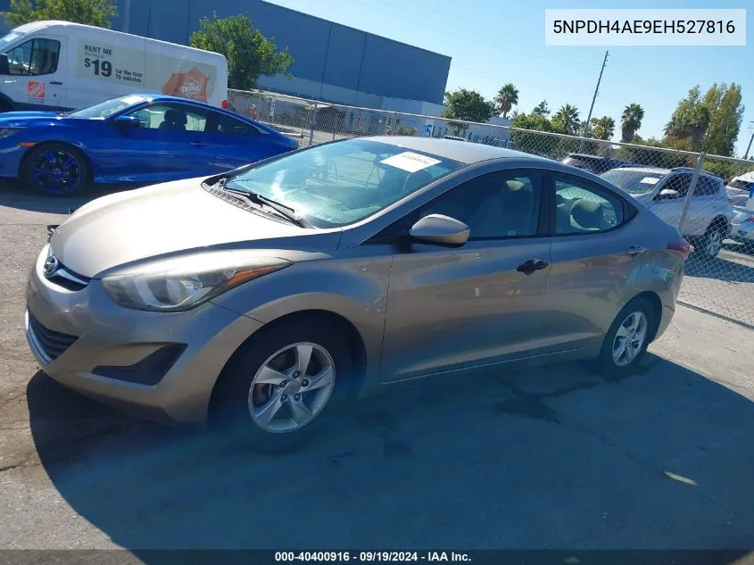 5NPDH4AE9EH527816 2014 Hyundai Elantra Se