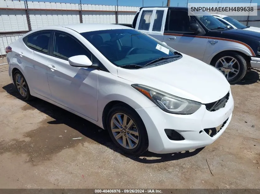 5NPDH4AE6EH489638 2014 Hyundai Elantra Se