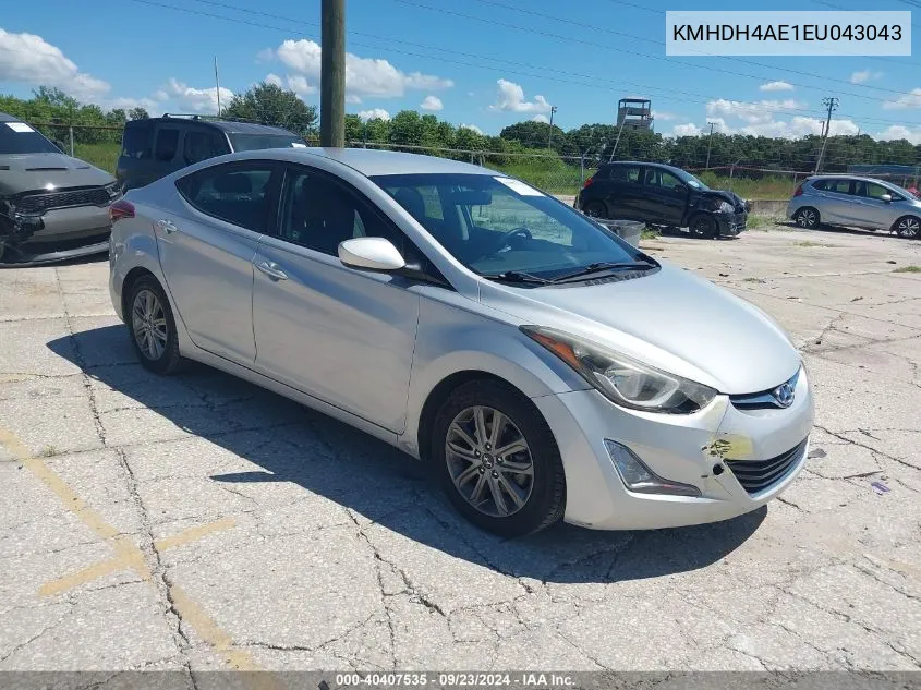 2014 Hyundai Elantra Se VIN: KMHDH4AE1EU043043 Lot: 40407535