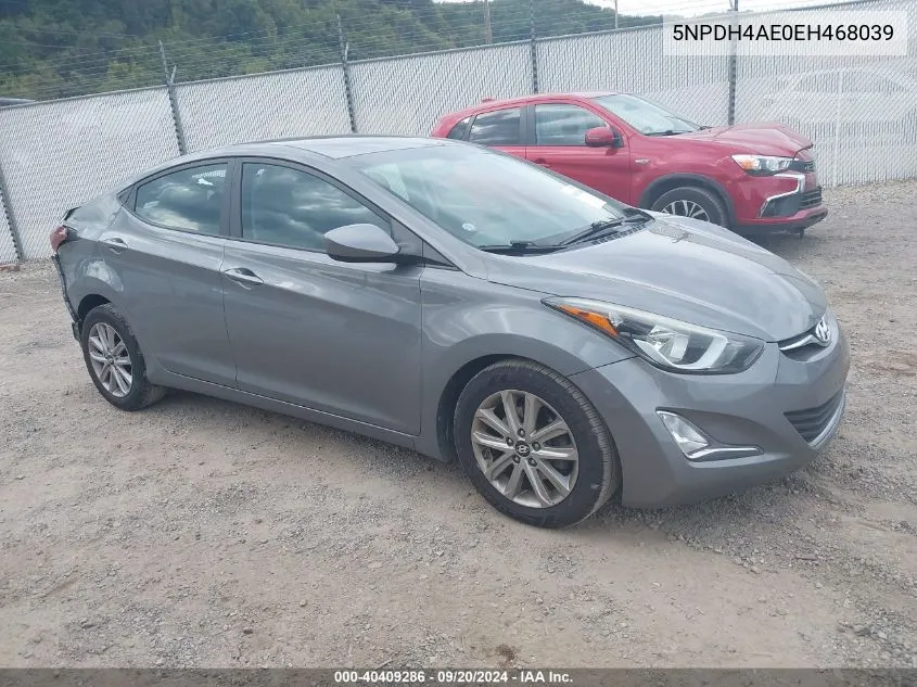 5NPDH4AE0EH468039 2014 Hyundai Elantra Se