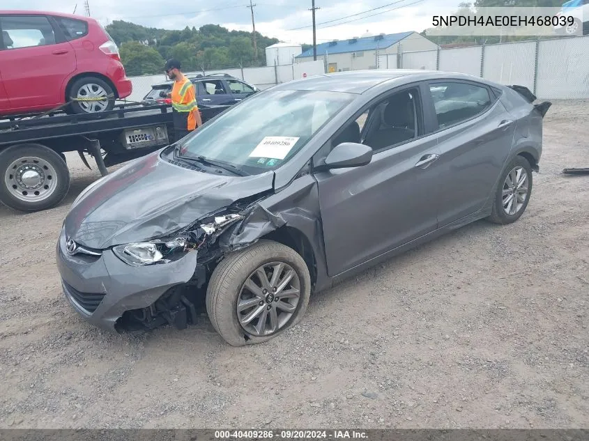 5NPDH4AE0EH468039 2014 Hyundai Elantra Se