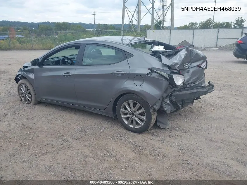 5NPDH4AE0EH468039 2014 Hyundai Elantra Se