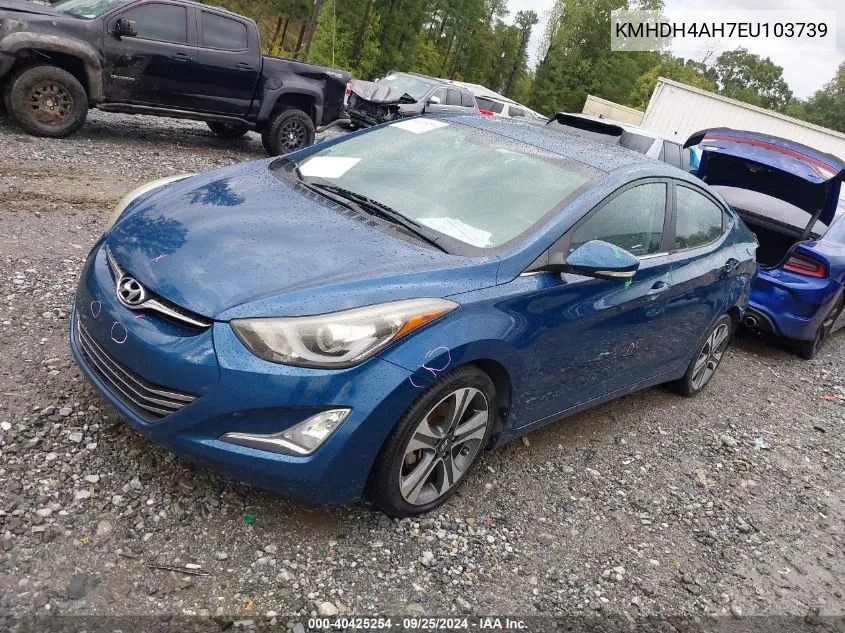 2014 Hyundai Elantra Sport VIN: KMHDH4AH7EU103739 Lot: 40425254