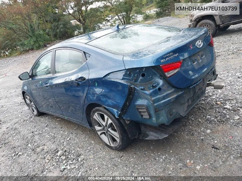 KMHDH4AH7EU103739 2014 Hyundai Elantra Sport