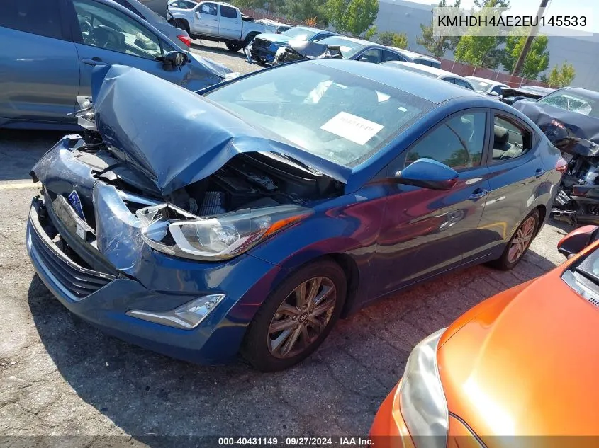 KMHDH4AE2EU145533 2014 Hyundai Elantra Se