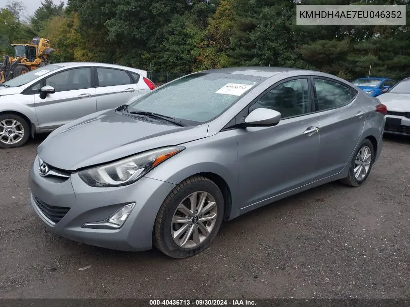 2014 Hyundai Elantra Se/Sport/Limited VIN: KMHDH4AE7EU046352 Lot: 40436713