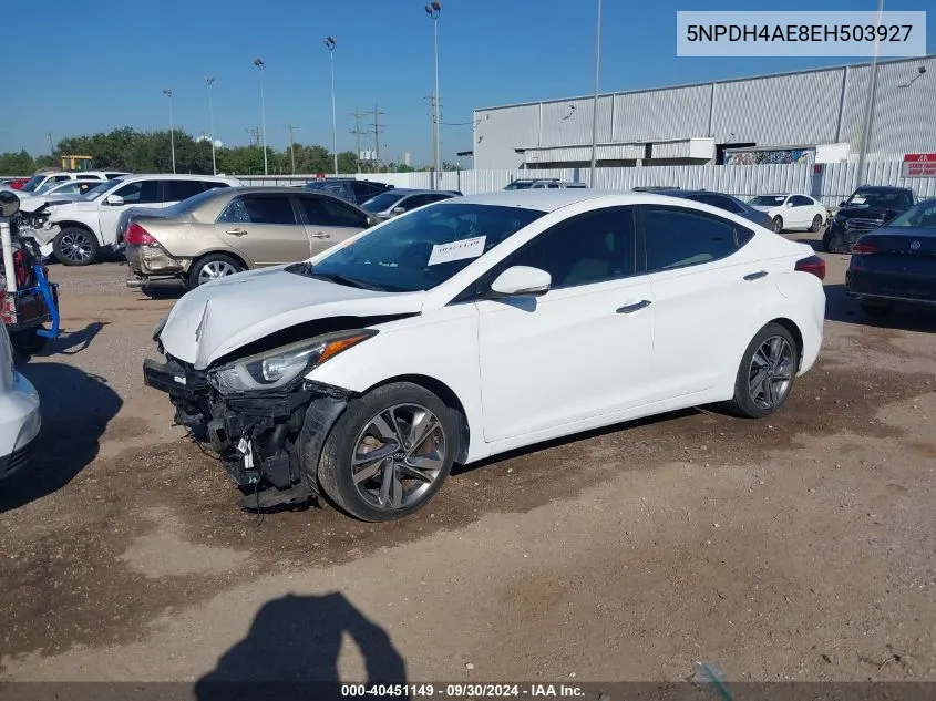 2014 Hyundai Elantra Limited VIN: 5NPDH4AE8EH503927 Lot: 40451149