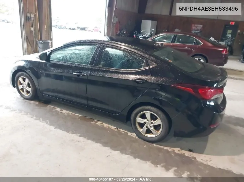 5NPDH4AE3EH533496 2014 Hyundai Elantra Se