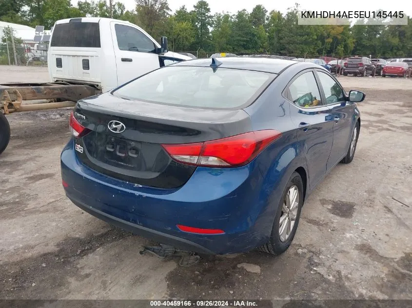 2014 Hyundai Elantra Se VIN: KMHDH4AE5EU145445 Lot: 40459166