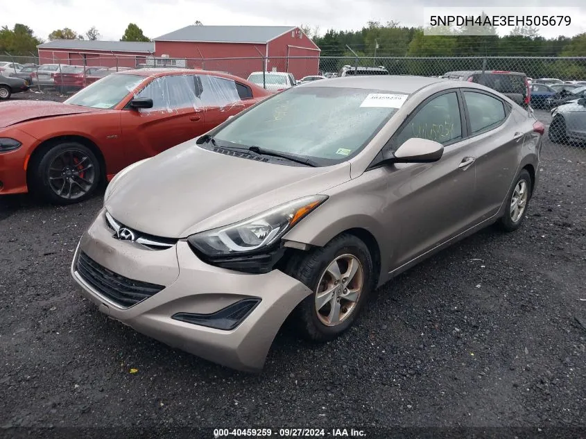 5NPDH4AE3EH505679 2014 Hyundai Elantra Se