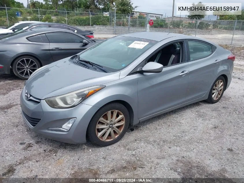 KMHDH4AE6EU158947 2014 Hyundai Elantra Se