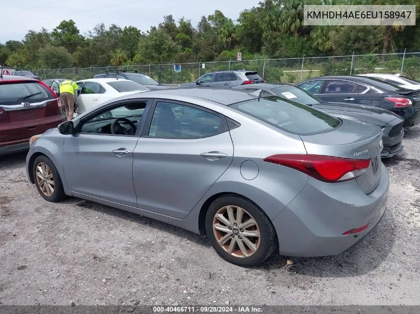 KMHDH4AE6EU158947 2014 Hyundai Elantra Se