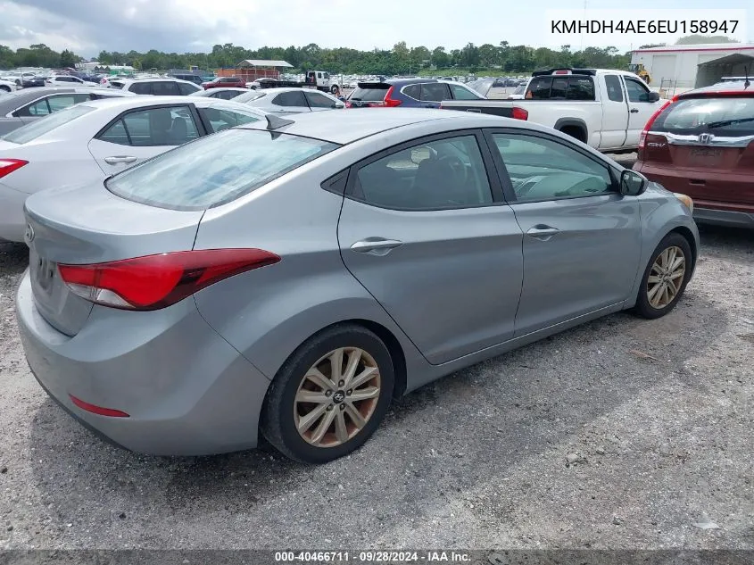 KMHDH4AE6EU158947 2014 Hyundai Elantra Se