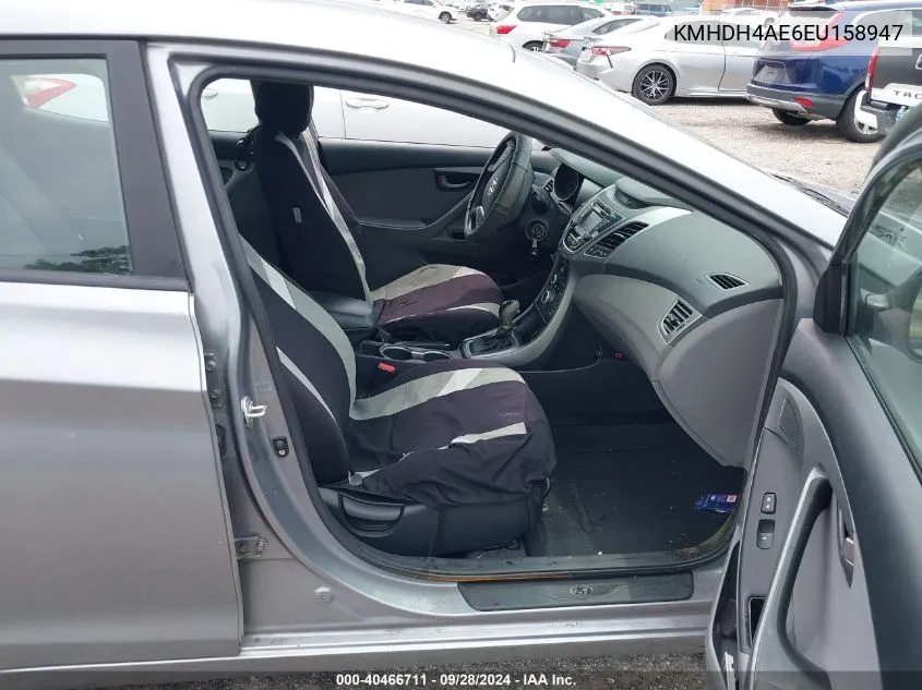 KMHDH4AE6EU158947 2014 Hyundai Elantra Se