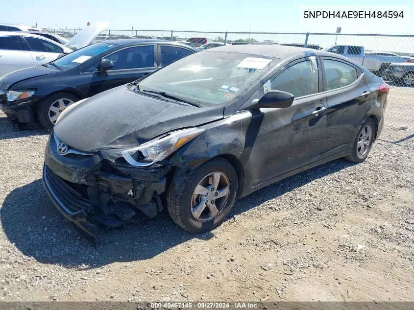 2014 Hyundai Elantra Se VIN: 5NPDH4AE9EH484594 Lot: 40467145