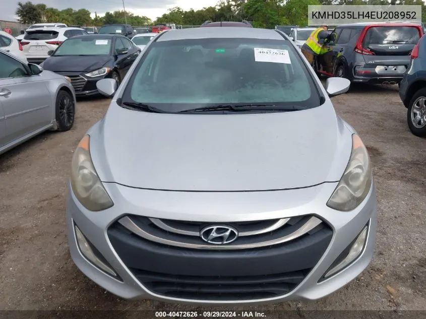 2014 Hyundai Elantra Gt VIN: KMHD35LH4EU208952 Lot: 40472626