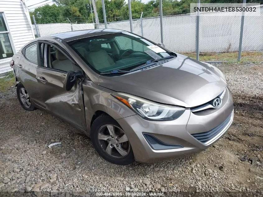 2014 Hyundai Elantra VIN: 5NTDH4AE1E8530032 Lot: 40476985