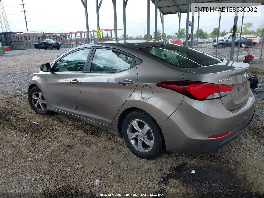 2014 Hyundai Elantra VIN: 5NTDH4AE1E8530032 Lot: 40476985