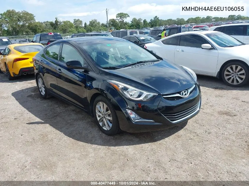 KMHDH4AE6EU106055 2014 Hyundai Elantra Se/Sport/Limited