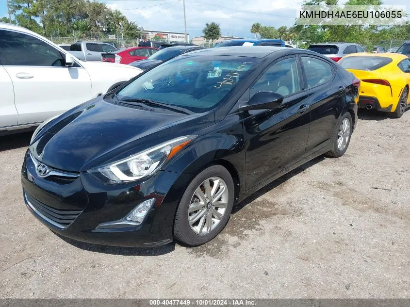 2014 Hyundai Elantra Se/Sport/Limited VIN: KMHDH4AE6EU106055 Lot: 40477449