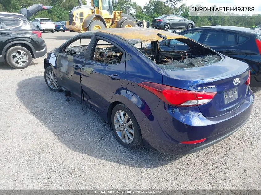 5NPDH4AE1EH493788 2014 Hyundai Elantra Se