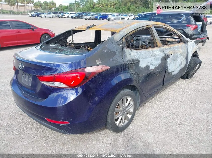 5NPDH4AE1EH493788 2014 Hyundai Elantra Se