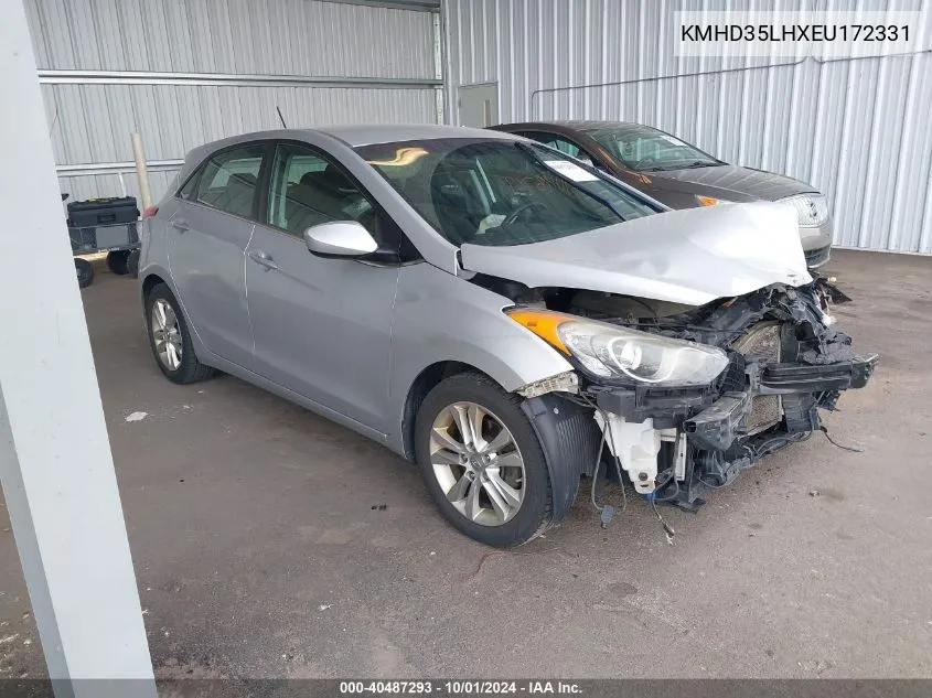 2014 Hyundai Elantra Gt VIN: KMHD35LHXEU172331 Lot: 40487293