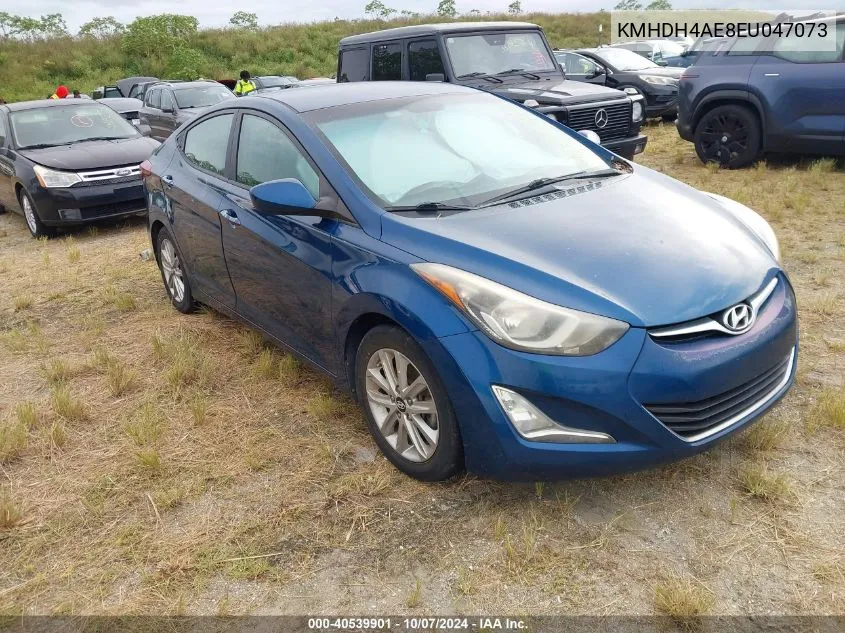 2014 Hyundai Elantra Se VIN: KMHDH4AE8EU047073 Lot: 40539901