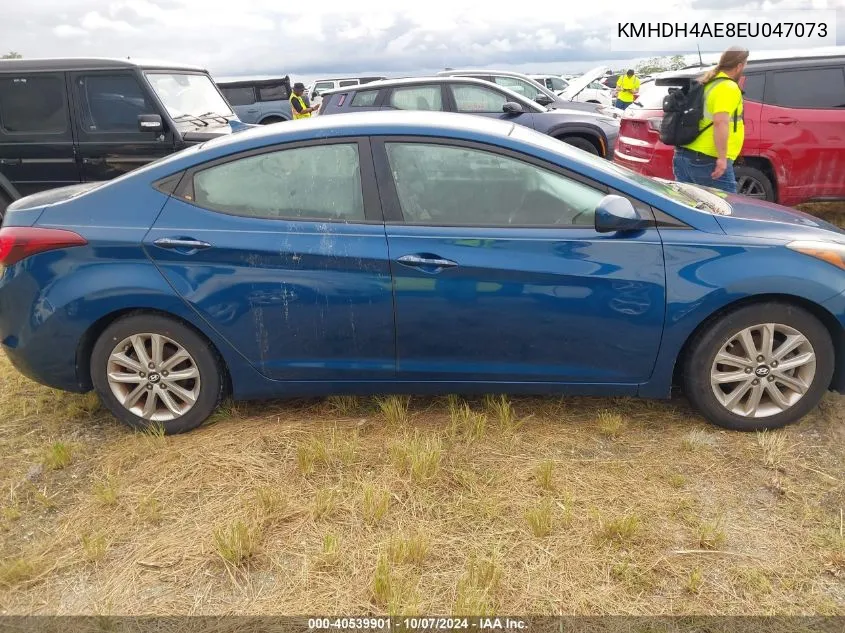 2014 Hyundai Elantra Se VIN: KMHDH4AE8EU047073 Lot: 40539901