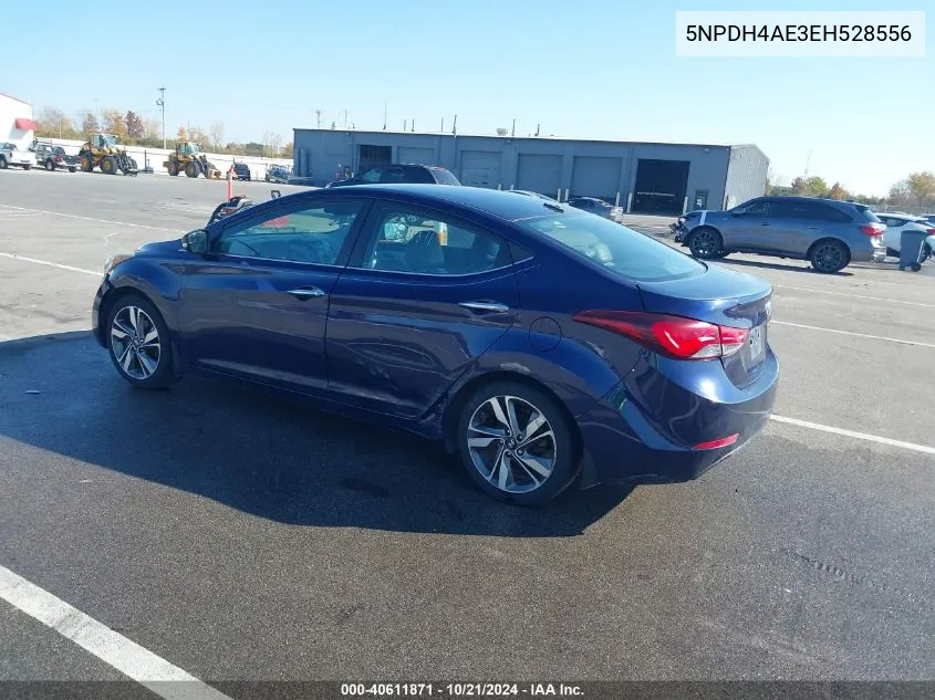 2014 Hyundai Elantra Limited VIN: 5NPDH4AE3EH528556 Lot: 40611871