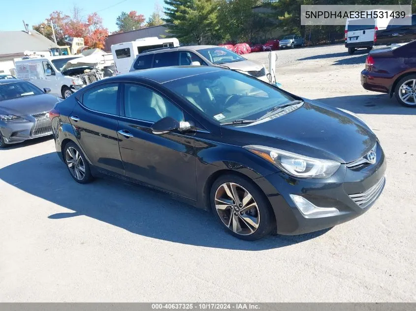 5NPDH4AE3EH531439 2014 Hyundai Elantra Limited