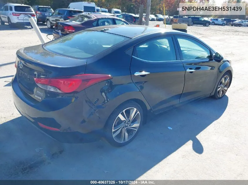 5NPDH4AE3EH531439 2014 Hyundai Elantra Limited