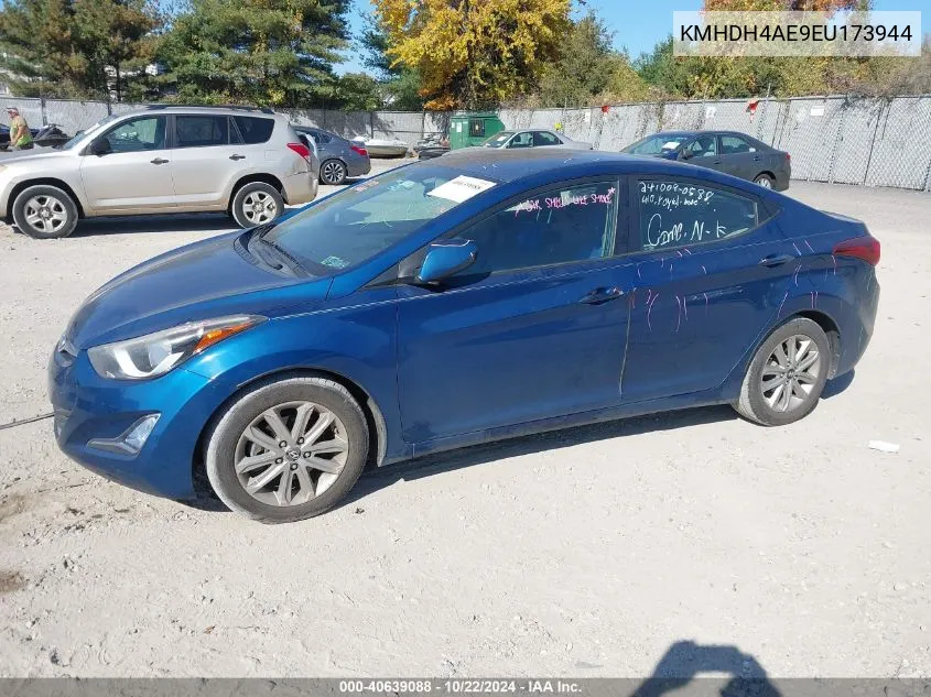 2014 Hyundai Elantra Se VIN: KMHDH4AE9EU173944 Lot: 40639088